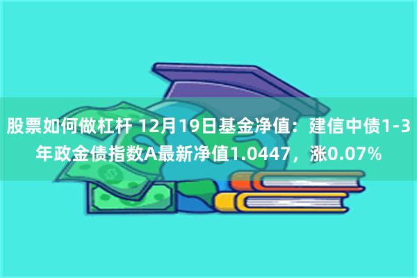 股票如何做杠杆 12月19日基金净值：建信中债1-3年政金债指数A最新净值1.0447，涨0.07%